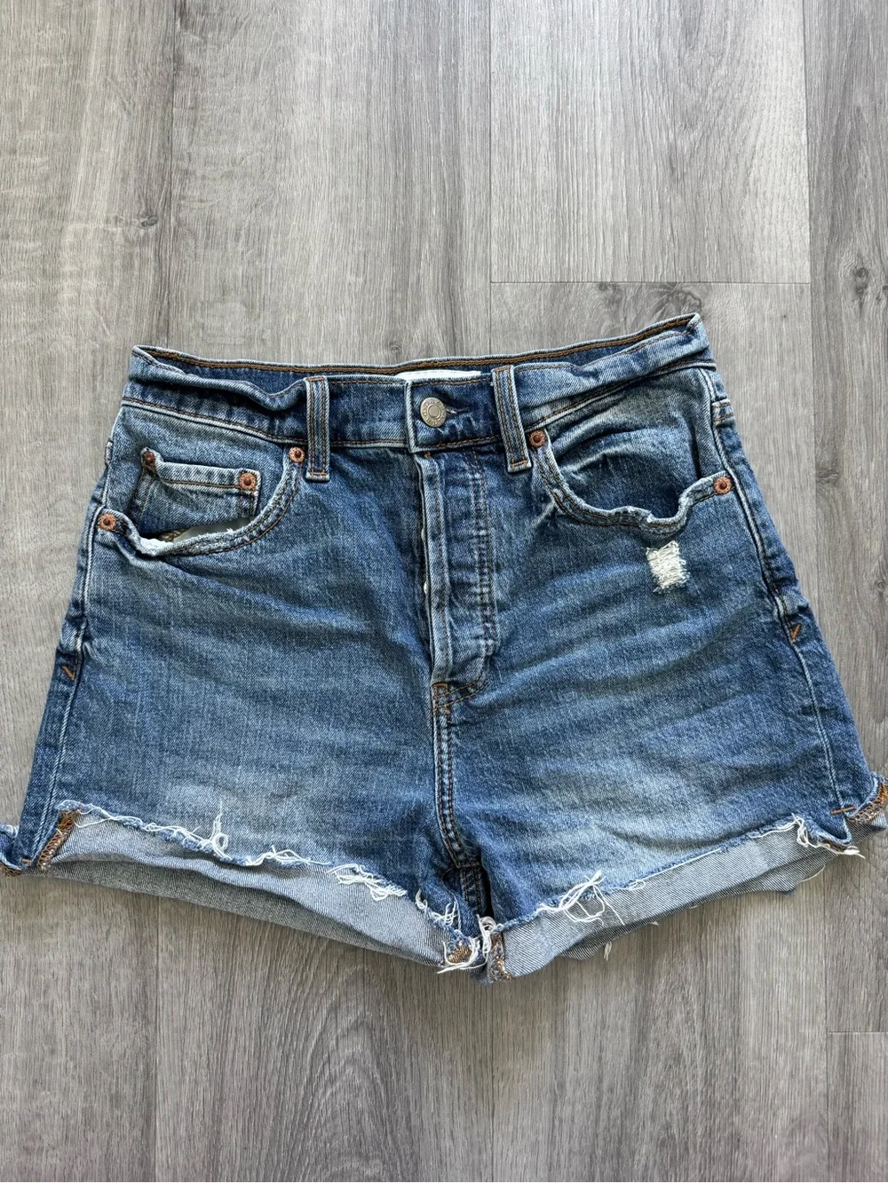Daze Distressed Denim Cutoff Shorts